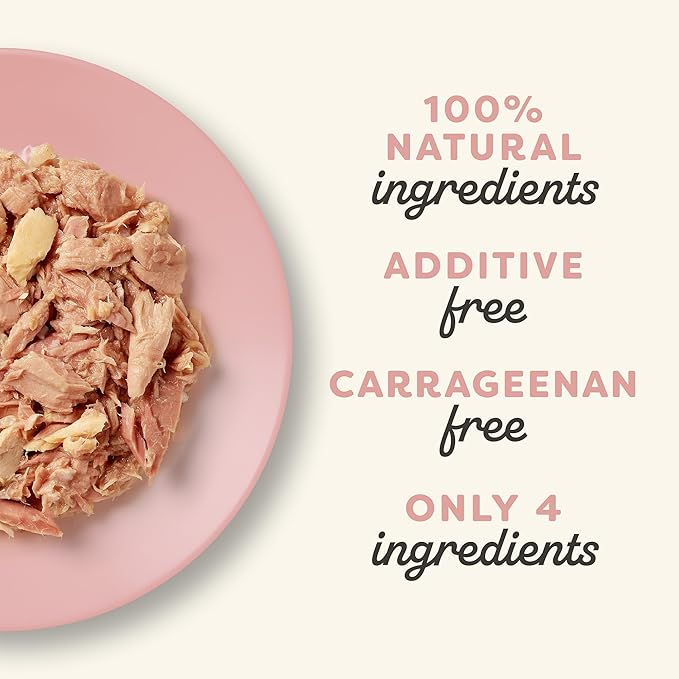 Applaws Natural Wet Canned Cat Food, Limited and Natural Ingredients, High Protein with No Artificial Additives, Tuna Fillet & Salmon in Broth (24 x 5.5oz Cans)