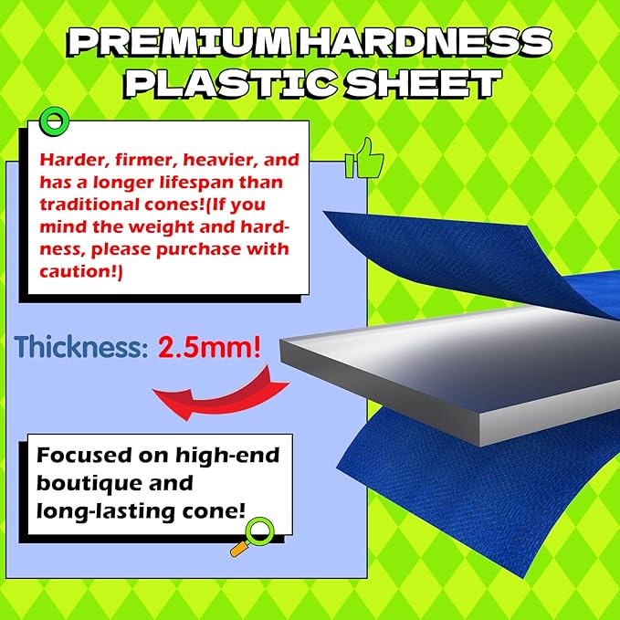 Hard & Heavy Plastic Dog Cone Collar Alternative for Small Dogs (Yorkshire Pomeranian), Adjustable Elizabethan Neck Protective Cone for Healing, Comfortable Pet Recovery Collar Cone of Shame Anti-lick