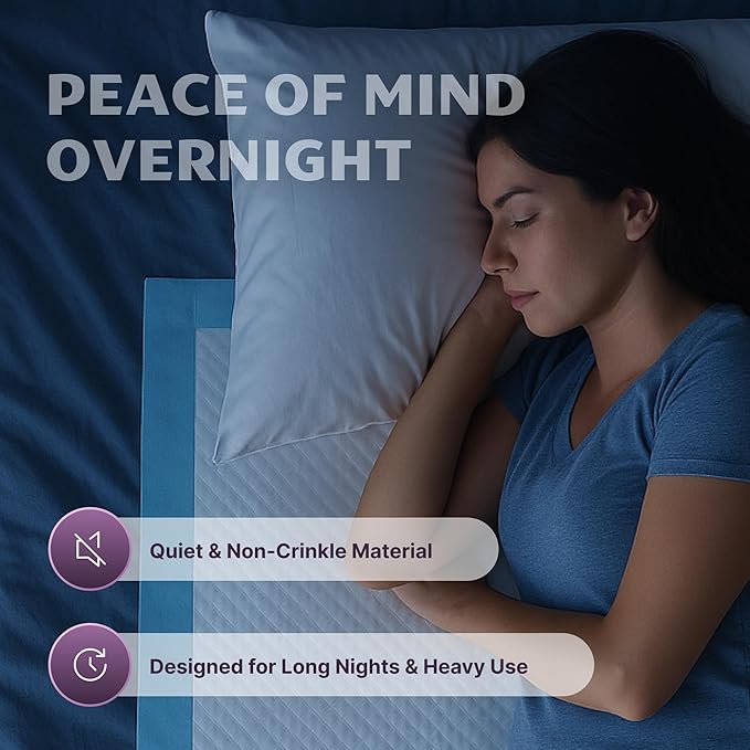 Incontinence Bed Pads 32x36, 50 Count Disposable Underpads, Ultra Absorbent Waterproof Chux, Extra Large Disposable Bed Pads for Adults, Kids & Pets