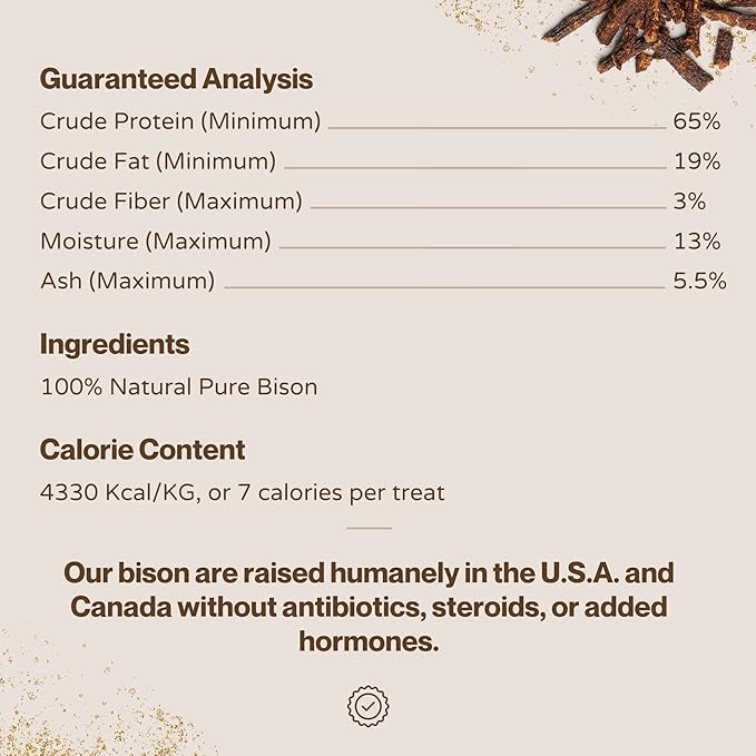 Boulder Dog Food Company All Natural Bits Dog Treats - Dog Treats Made in USA Only (Bison, 16 oz)