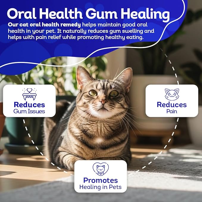 HA4E - Cat Oral Health - Relieves Inflammation, Soothes Pain & Fights Gum Disease - Natural, Non-GMO, Organic, Gluten-Free & Chemical-Free - Tablets, Pro Size (Extra Large)