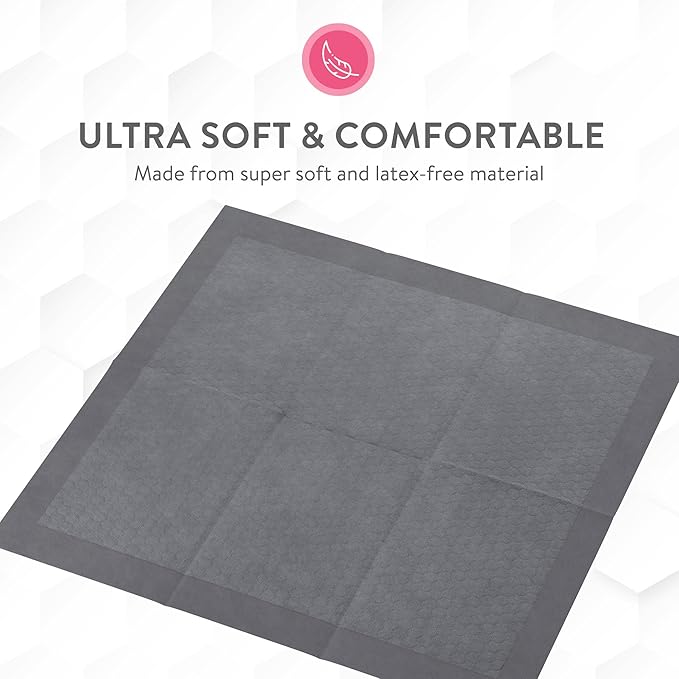 Inspire Extra Large Super Absorbent Disposable Bed Pads for Incontinence Ultra Thick and Absorbent Bed Pads Disposable Adult | Puppy Pads | Pee Pads for Adults (Gray 36" x 36")