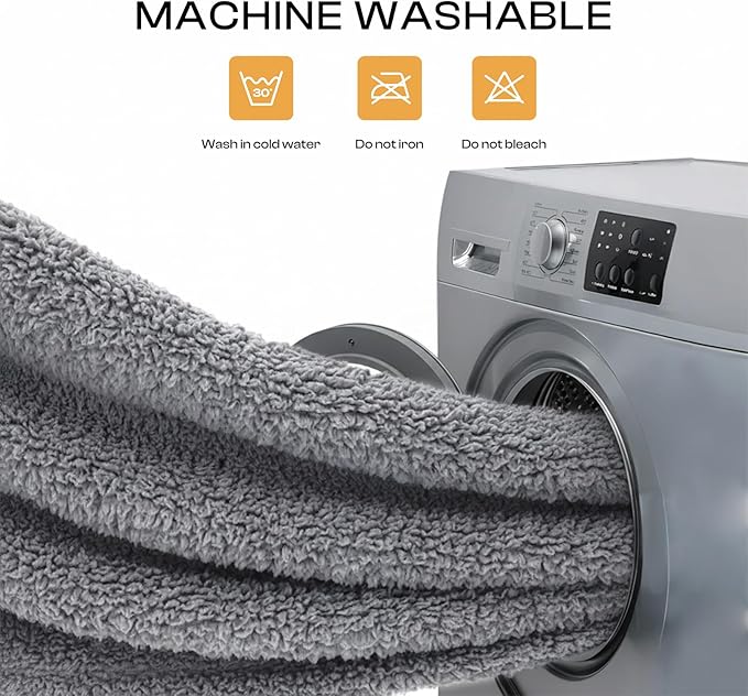 1 Pack 3 Calming Blankets Fluffy Premium Fleece Pet Blanket Soft Sherpa Throw for Dog Puppy Cat Grey Large (41" x31'')