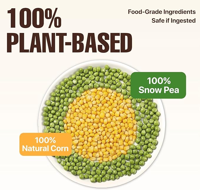 Michu Tofu Cat Litter Gen3 – 100% Natural & Biodegradable Clumping Formula, Fast-Clumping, Odor-Control, Flushable, Low-Tracking, Dust-Free – Value Box, 2 Boxes=22 lb, Original