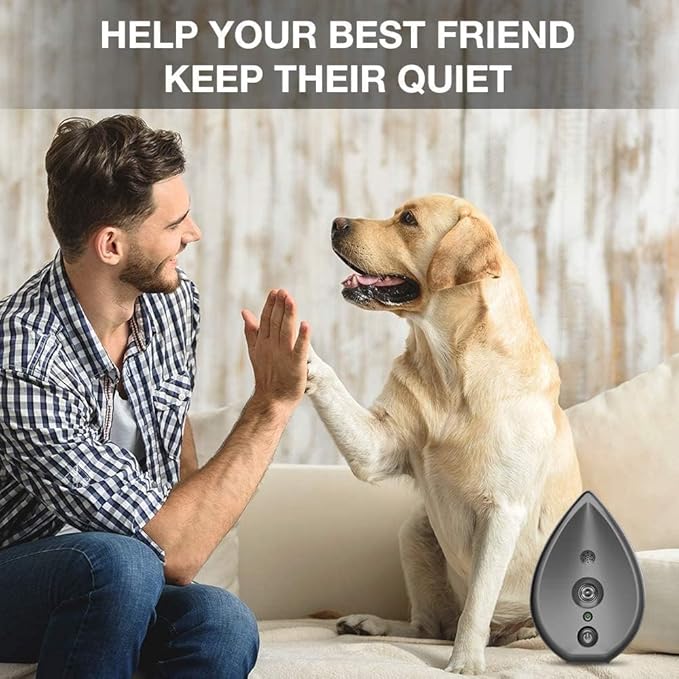 Anti Barking Devices, Auto Dog Bark Control Devices with 3 Modes, Rechargeable Ultrasonic Bark Box Dog Barking Deterrent Devices, Stop Neighour Dog Barking Devices for Dogs up to 75ft