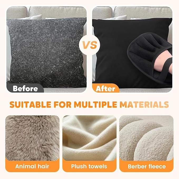 Pet Hair Remover Gloves for Cats Dogs,Electrostatic Glove Pet Hair Gloves,Cat Dog Grooming Glove for Pets