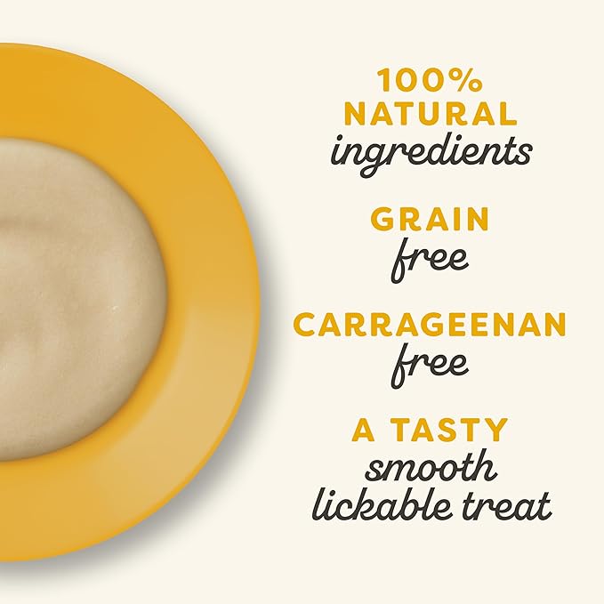 Applaws Lickable Cat Treats, Natural Grain-Free Purée, Made with Limited and Natural Ingredients, No Artificial Additives, Chicken Squeeze Up Cat Treats (60 x 0.5 oz Sachets)