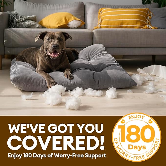 FUNNY FUZZY 2 in 1 Dog Crate Bed Pad for Large Sized Dog, Washable Reversible Pet Soft Mats,Durable Fluffy Kennel Mattress,Indoor Cats, 35" × 23", Beige