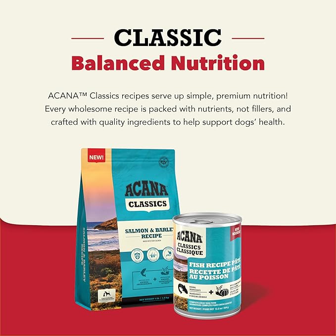 ACANA Classics Pate Wet Dog Food Fish Recipe 12.5oz Cans (12 Count)