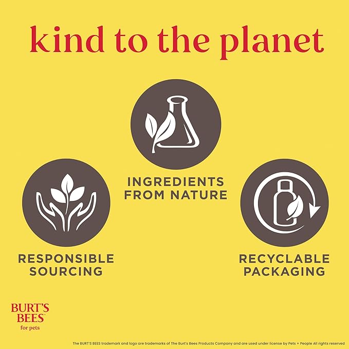 Burt's Bees for Pets Tearless Puppy Shampoo with Buttermilk, 95% Natural Origin Formulas, Shampoo for Puppies - Gentle Dog and Puppy Shampoo Tear Free, Best Puppy Shampoo Tearless, 32 oz