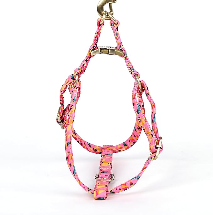 Angie and Allie Organic Cotton Personalized Step in Dog Harness,Custom Dog Halter Vests,Adjustable No Pull Canine Halter Harness for Small Medium Large Dogs