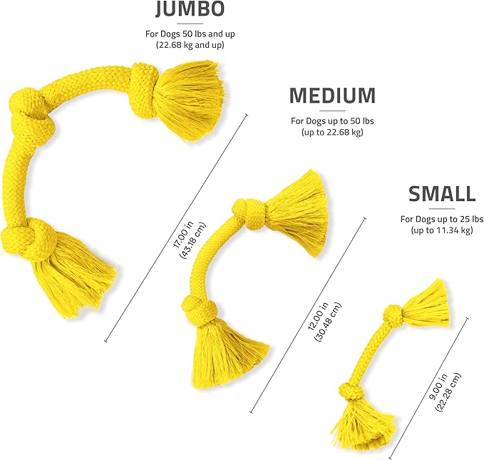 Playology Rope Toys for Dogs | Tug of War Dog Toy for Aggressive Chewers | Chicken Scented Dog Toys | Jumbo Rope Toy for Interactive Play
