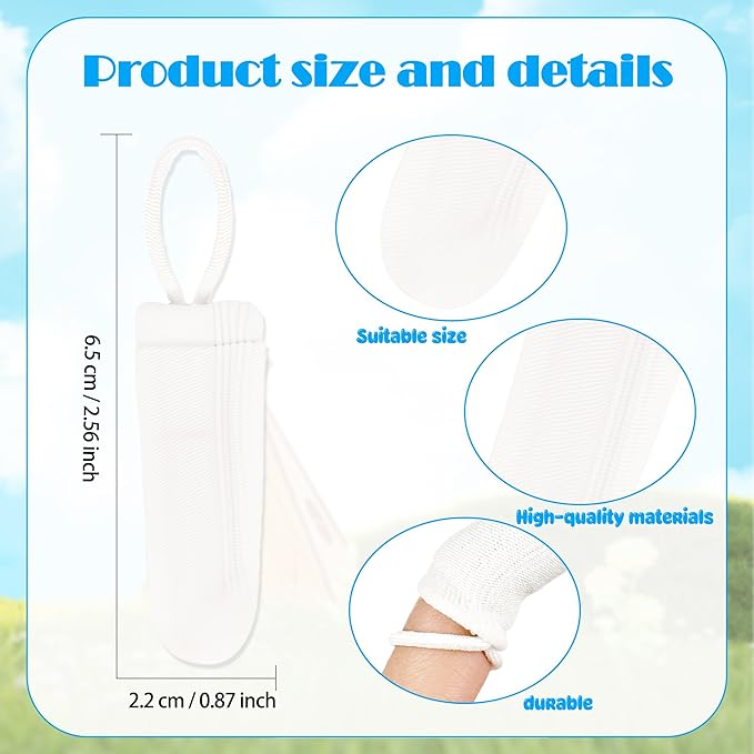 40 Pcs Fingerbrush for Dogs with Straps Dog Finger Toothbrush Fabric Soft Pet Dental Finger Brush for Dog Cat Teeth Cleaning Washable & Reusable Care Brushing Kit Reducing Plaque