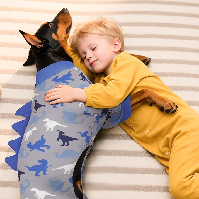 Dog Pajamas Large Size, Big Dog Onesie Clothes, Anti Shedding and Licking, Post Surgery Recovery Pet Pjs, Cotton Soft Material Stretchable Pet Pajamas U-COSP06XL