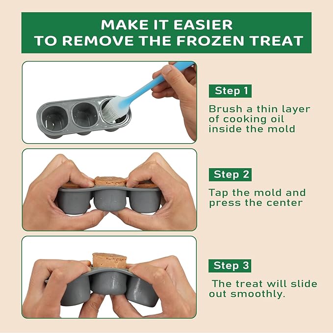 2 Pack Interactive Dog Toys for Aggressive Chewers, Long-Lasting Frozen Dogs Treat Holder to Keep Them Busy, Indestructible Dog Enrichment Toys - Reduce Anxiety, Safe for Large/Medium Breed