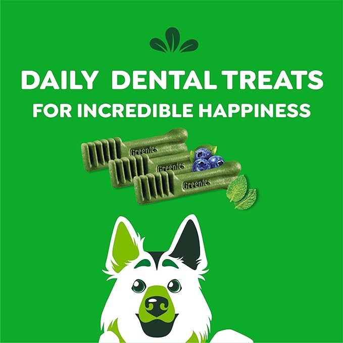 Greenies Large Dental Dog Treats, 3-Flavor Variety Pack, (3) 12 oz. Pouches, (24 Treats)
