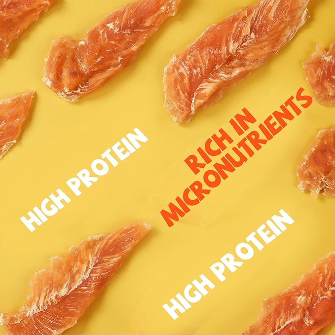 Dog Treats Chicken Jerky Tenders, Healthy Human Grade Chicken w/Taurine Rawhide-Free Grain-Free, High Protein Training Reward Treats Snacks for Small Medium Large Breed, 12 Counts, 10.6oz