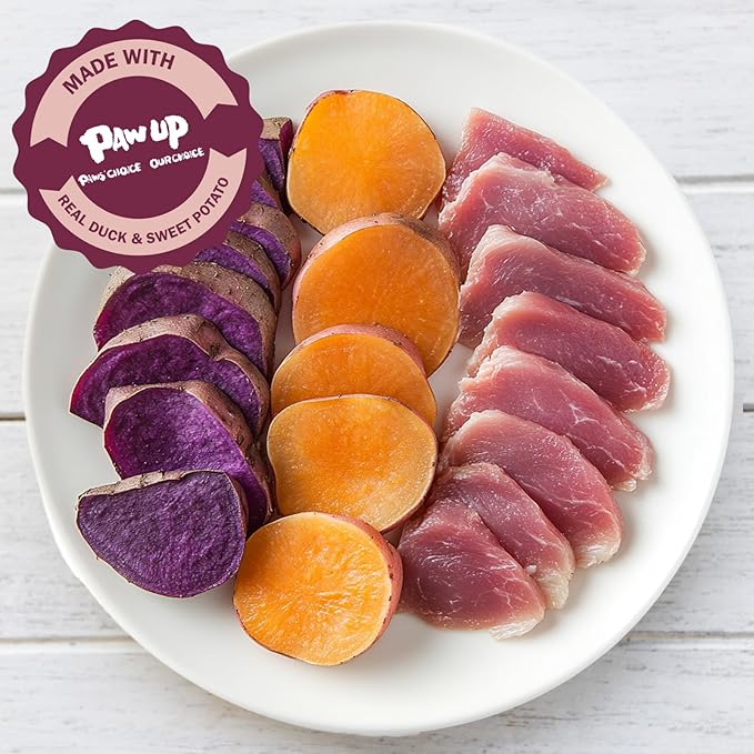 Duck & Sweet Potato Dog Treats, High Fiber Pet Treats for Medium Dogs, Healthy Chews Snack, High in Protein, 12.5 oz