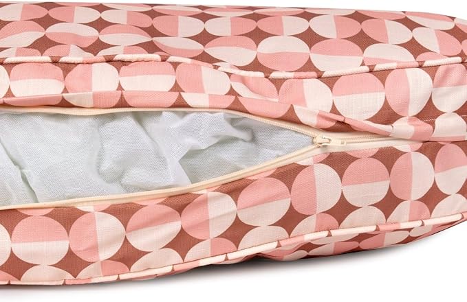 Carolina Pet Oval Lounger Dog Bed - Rosy Geo, L