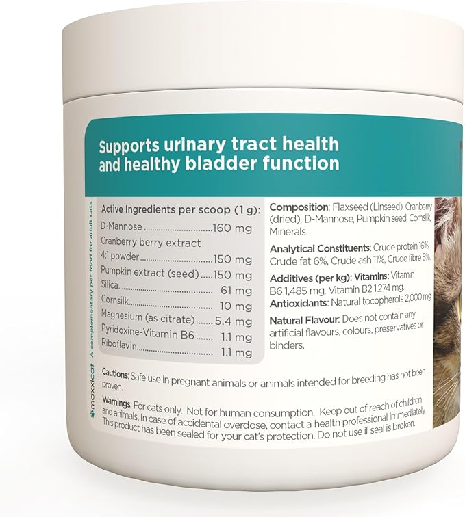 maxxipaws maxxiUtract Urinary & Bladder Support - Powder Supplement for Cats, 3.2oz