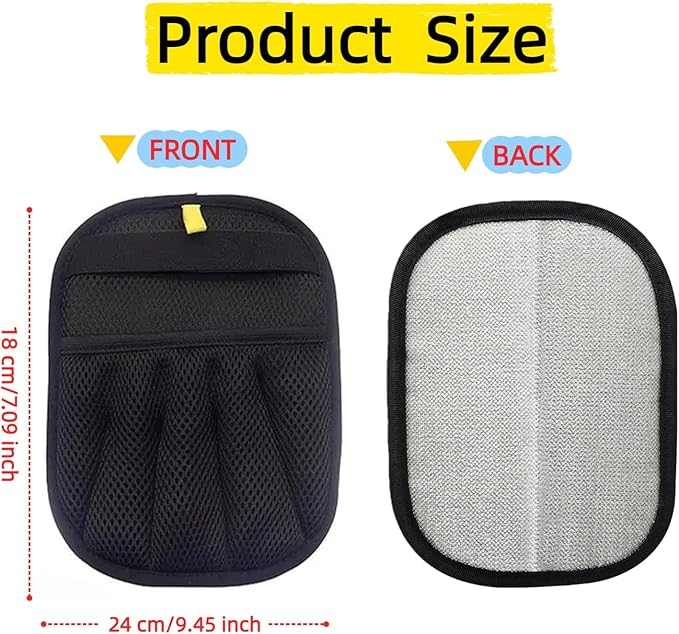 Pet Hair Removal Glove, Reusable Electrostatic Pet Hair Removal Gloves,Reusable for Dogs & Cats, Furniture, Car Seats & More (2Pcs)