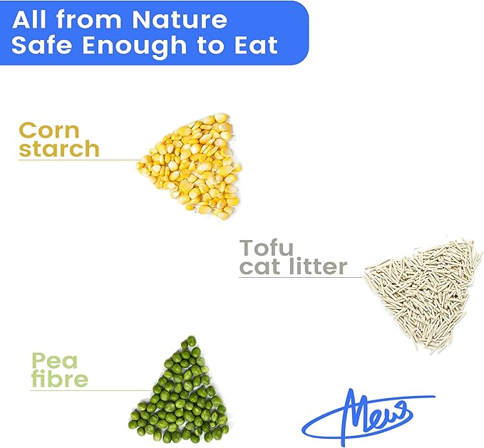 Tofu Cat Litter, Dr. PawPaw Clumping Cat Litter, Honeysuckle Scent 18 lb, Dust-Free Keep Kitty Tidy, Superior Odor Control Keep Step Fresh