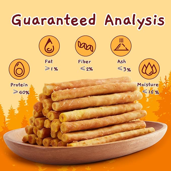 Jungle Calling Chicken Beef Collagen Sticks Dog Treats, Chew Bones Treat for Small Medium Breed Moderate Chewers, Bully Stick, Long Lasting High Protein Easy to Digest, 5 Inch 10.6 oz