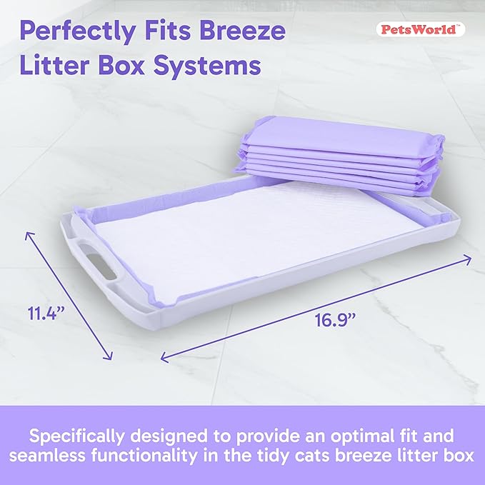 PETSWORLD Cat Pad Refills for Tidy Cats Breeze Litter System (800 Pads)