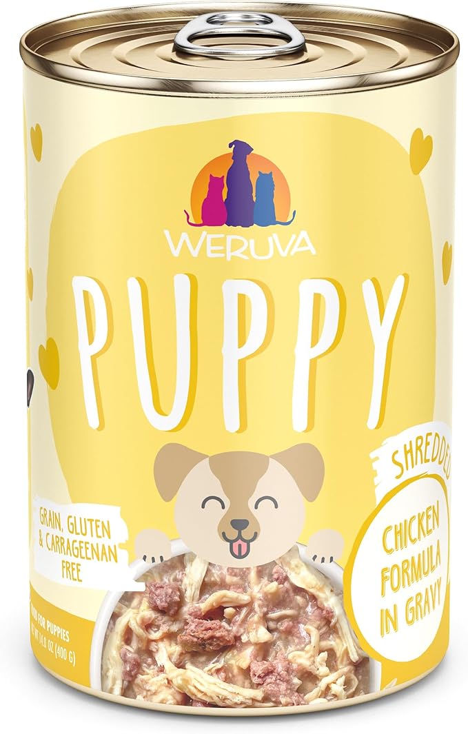 Weruva Puppy, Chicken Formula in Gravy, 14oz Can, Pack of 10