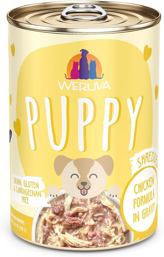 Weruva Puppy, Chicken Formula in Gravy, 14oz Can, Pack of 10