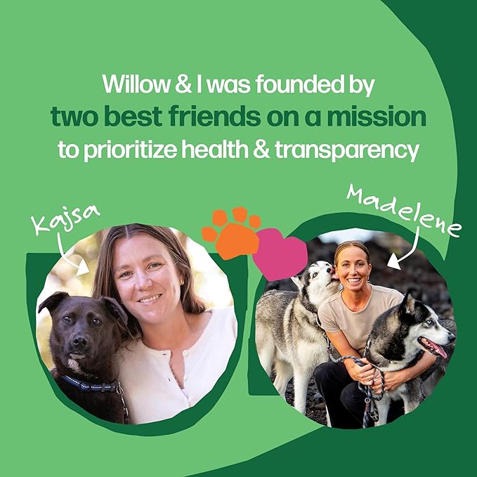 Willow & I Bully Sticks for Dogs -6 Inch Natural Bully Sticks for Medium Dogs, Small & Large- Premium 100% Grass Fed, Single Ingredient, Long Lasting, High Protein-Grain & Rawhide Free (6", 14 Pack)