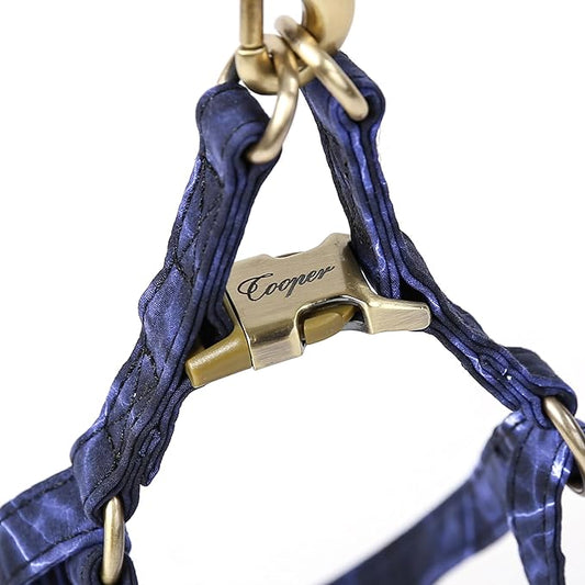 Angie and Allie Organic Cotton Personalized Step in Dog Harness,Custom Dog Halter Vests,Adjustable No Pull Canine Halter Harness for Small Medium Large Dogs