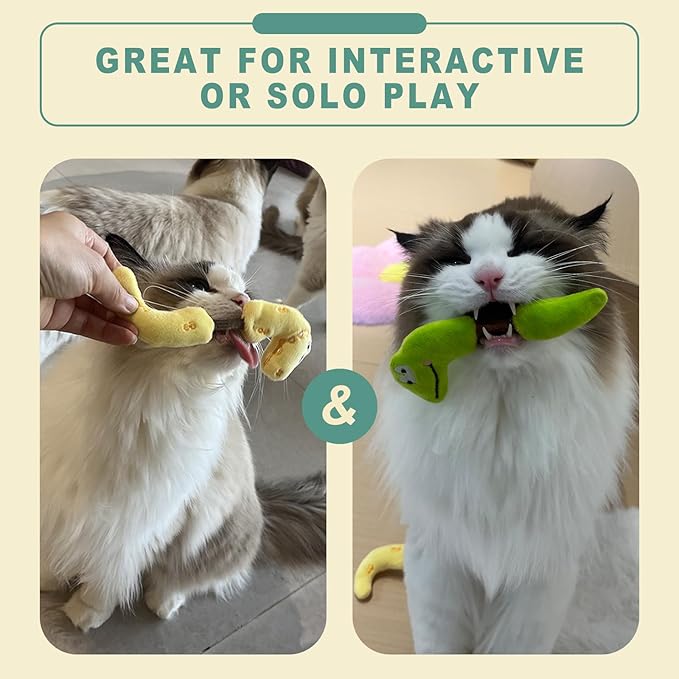 Matatabi Silvervine Sticks Cat Toys for Indoor Cats, Cat Dental Toy for Kitten Teeth Cleaning, Crinkle Sound Catnip Toys