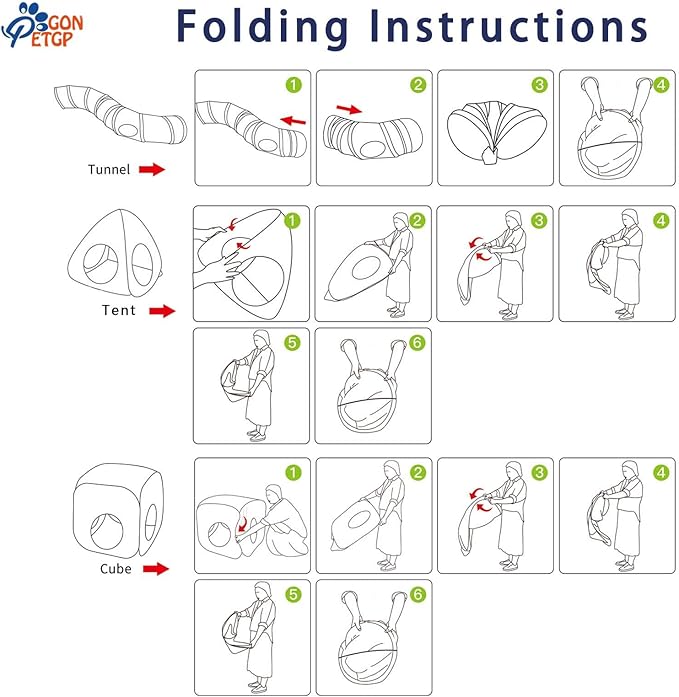 Cat Toys for Indoor Cats, Kitten Toys Set, Collapsible Pet Tunnel Cube Tent Toys, Interactive Cat Feather Teaser Wand Cat Bell Balls Fuzzy Ball Springs Mouse Toys (Rainbow)