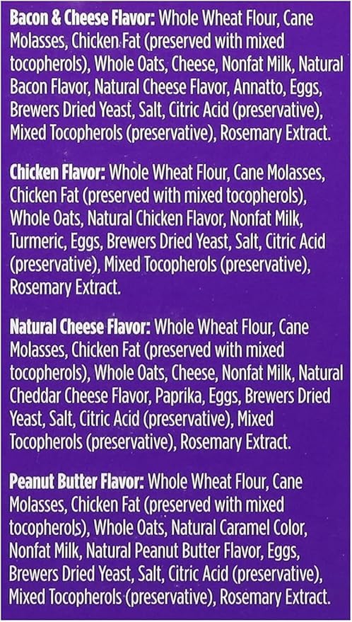 Blue Dog Bakery More Crunch Biscuits Value Box | Large, Bacon, Chicken, Cheese, Peanut Butter | Natural Healthy Dog Treats, 5 Pound Box (Pack of 1)