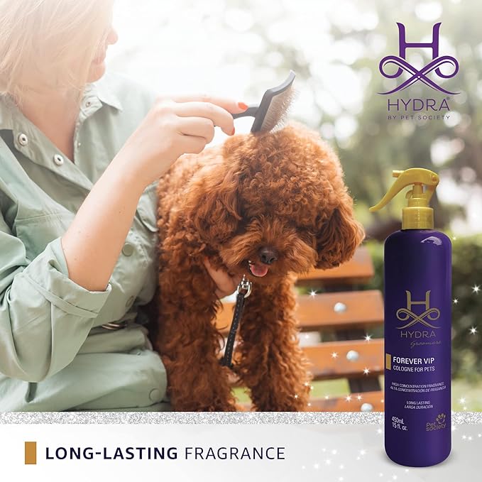 Hydra Forever VIP Pet Cologne, Finishing Cologne for Dogs and Cats, Grooming Spray, 15 FL.OZ