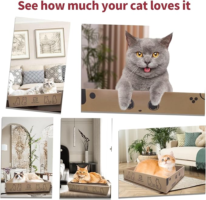 Refill Cat Scratching Board, 3 Packs Cat Scratch Pad, Double-Sided Design Cat Scratching Board for Cats to Playing and Sleeping