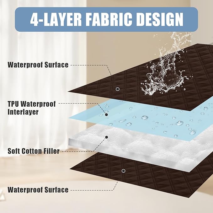 Smiry Waterproof Dog Blanket, Reversible Dog Bed Cover Pet Blanket, Soft Pet Couch Covers for Sofa Washable, Bed Couch Sofa Furniture Protector for Puppy Cat Kids (68"x82", Chocolate/Chocolate)