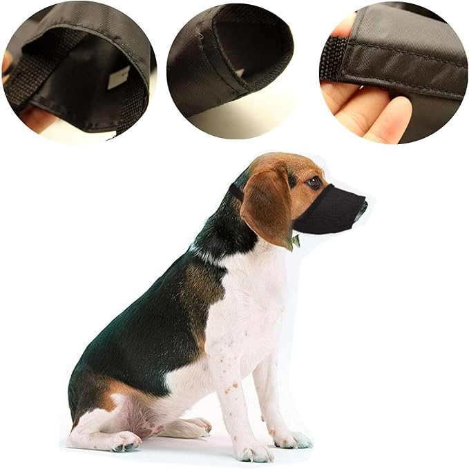 Dog Muzzles Suit - 7PCS Dog Muzzles Adjustable Quick Fit pet Muzzle Prevent from Biting Barking and Chewing for Small Medium Large Dogs,Pink