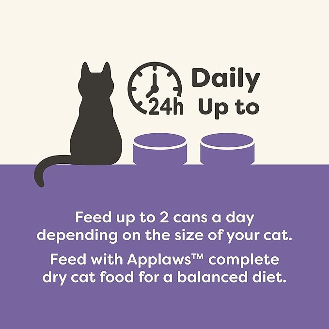 Applaws Natural Wet Canned Cat Food, Made with Limited and Natural Ingredients, Real Protein with No Artificial Additives, Chicken Selection Variety Pack in Broth (12 x 2.47oz Cans)