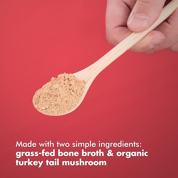 King Lou Pets + BK Pets - Bone Broth Booster Holistic Defense - Beef Bone Broth Topper - Beef Bone Broth and Turkey Tail Mushroom - Bone Broth for Holistic Immune Defense - Dogs and Cats Bone Broth