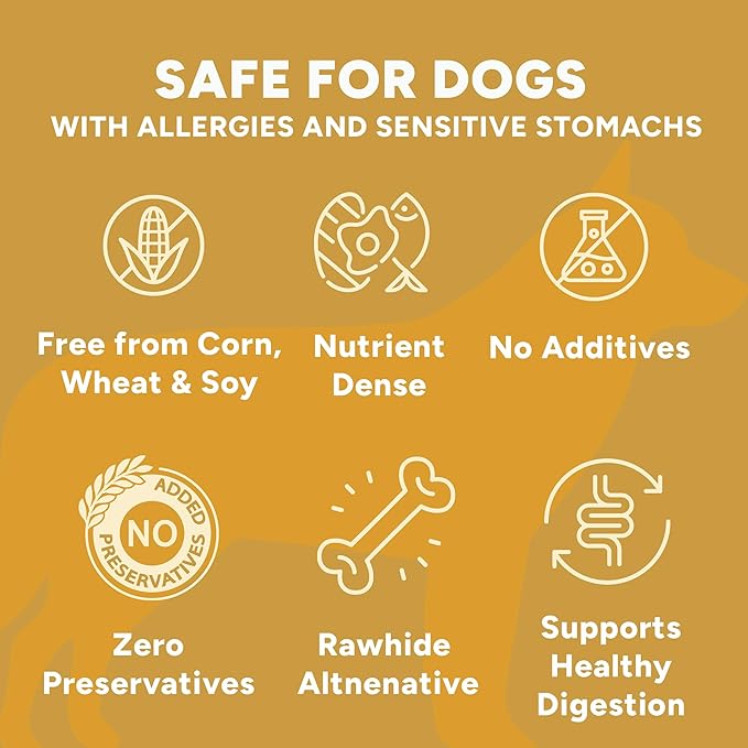 Gaines Family Farmstead Cheese Drizzled Sweet Potato Dog Bones - 8 oz Bag, Grain-Free, All-Natural Dog Treats for Digestion, Skin, Energy & Immunity – Limited Ingredient, Made in USA