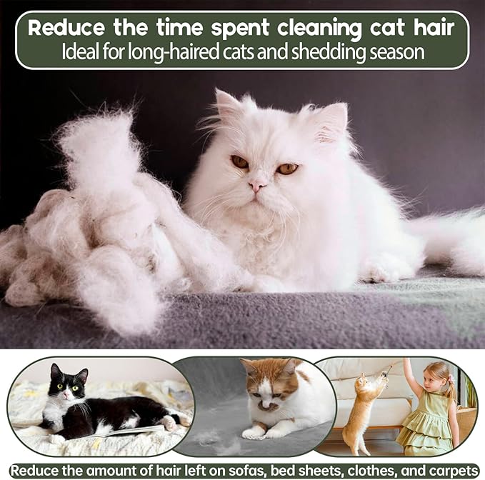 QBLEEV Cat Onesie for Cats After Surgery, Sticky Hair Cat Pajamas for Cats Only, Recovery Suit Shirt for Male Female, Full Body Long Sleeve Surgical Bodysuit, Stop Licking & Shedding