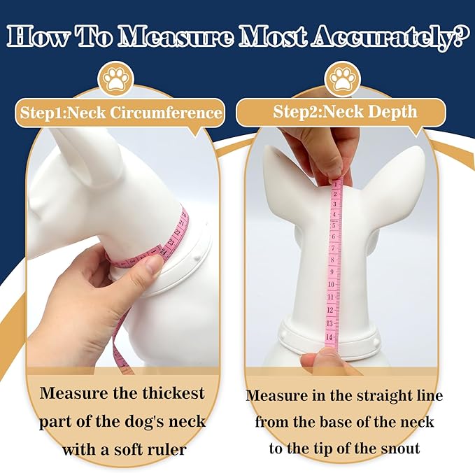 Hard & Heavy Plastic Dog Cone Collar Alternative for Small Dogs (Yorkshire Pomeranian) After Surgery, Adjustable Recovery Cone Anti-Lick, Elizabethan Protective Collar Cone of Shame for Healing