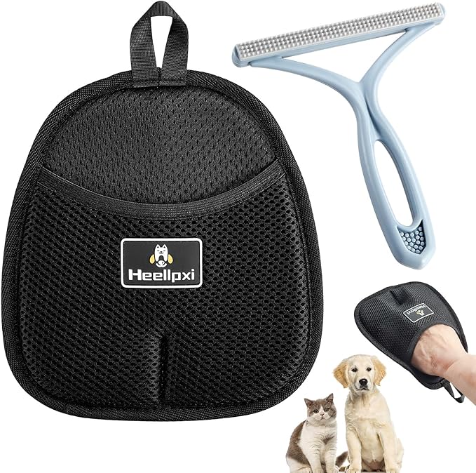 1Pcs Electrostatic Gloves Pet Hair Removal, Pet Hair Remover Glove, Washable Reusable Dogs Cats Hair Gloves for Furniture Bed Sheets Couch Clothes Carpet Car