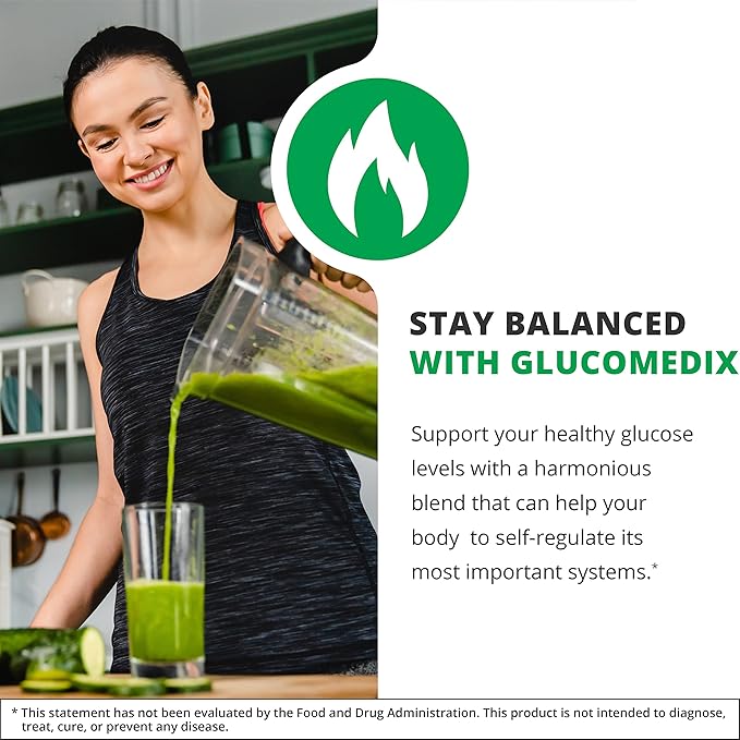 NutraMedix GlucoMedix - Bioavailable Cat's Claw & Stevia Liquid Drops - Metabolic Support to Help Maintain a Healthy Immune System - Daily Immune Support Tincture (4 Fl Oz)