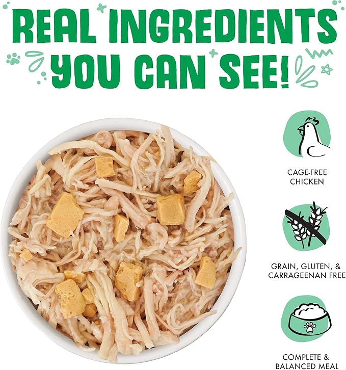 Weruva Classic Cat Food, Green Eggs & Chicken with Chicken Breast & Egg in Pea Soup, 3oz Can (Pack of 24)