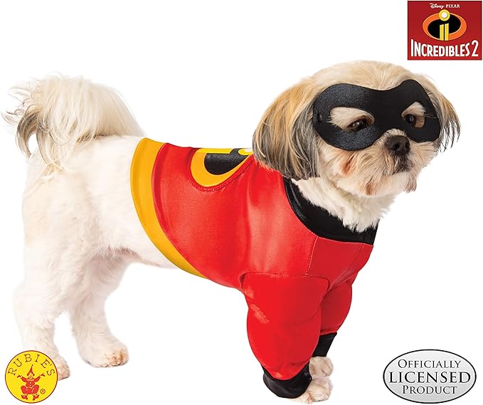 Disney The Incredibles: Pet Costume for For Dogs or Cats by Rubies, Small