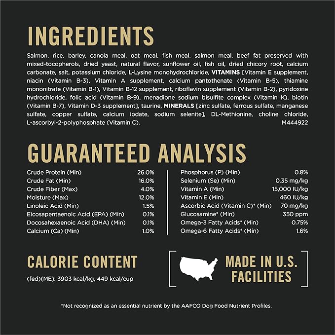 Purina Pro Plan Sensitive Skin and Stomach Dog Food Dry, Adult Salmon & Rice Formula, Digestive Health - 4 lb. Bag