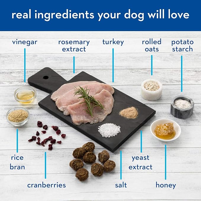 Spot Farms Turkey Meatball Recipe Healthy All Natural Dog Treats Human Grade Made in USA 12.5 oz